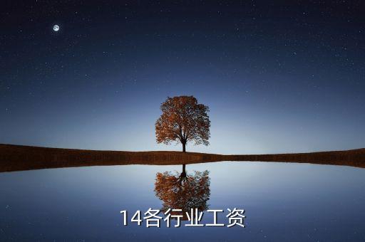 14各行业工资