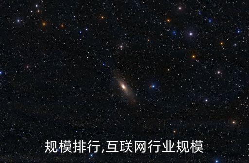 行业规模排行,互联网行业规模