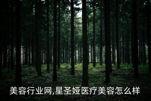 中国美容行业网,星圣娅医疗美容怎么样