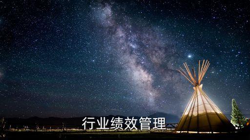 行业绩效管理
