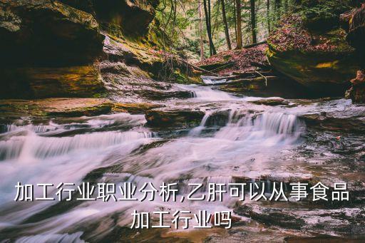 食品加工行业职业分析,乙肝可以从事食品加工行业吗