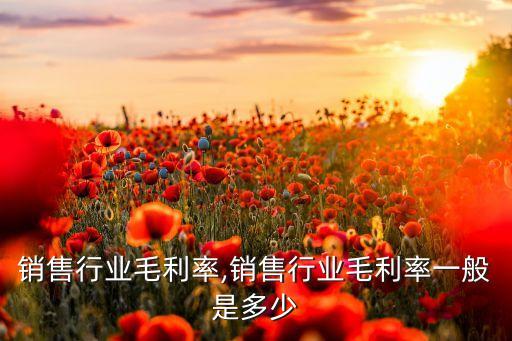 五金销售行业毛利率,销售行业毛利率一般是多少