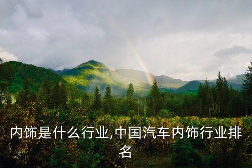 内饰是什么行业,中国汽车内饰行业排名