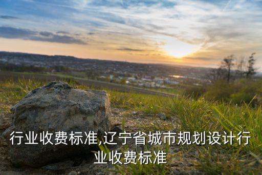 行业收费标准,辽宁省城市规划设计行业收费标准