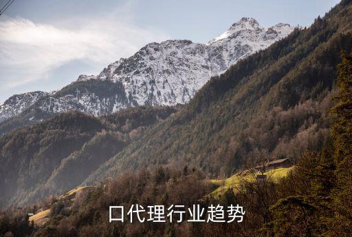 口代理行业趋势