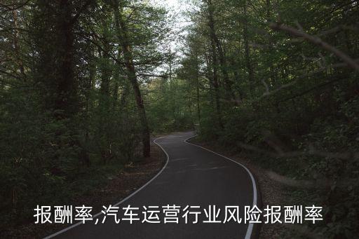 行业报酬率,汽车运营行业风险报酬率