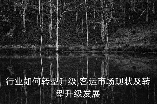 客运行业如何转型升级,客运市场现状及转型升级发展