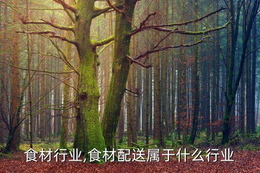 贵州食材行业,食材配送属于什么行业