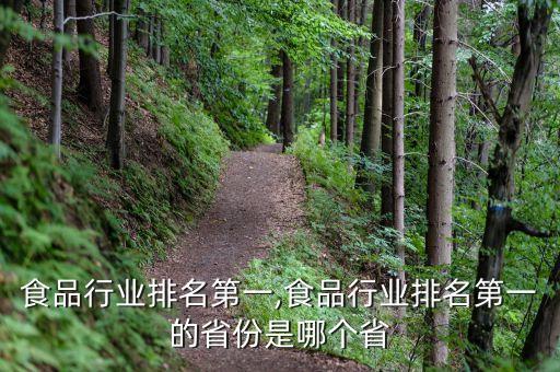 食品行业排名第一,食品行业排名第一的省份是哪个省