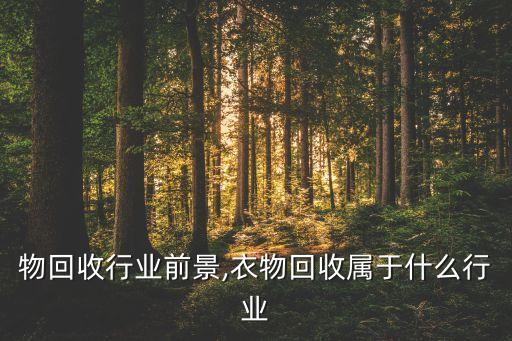 物回收行业前景,衣物回收属于什么行业