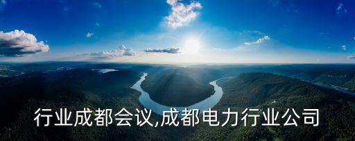 电力行业成都会议,成都电力行业公司