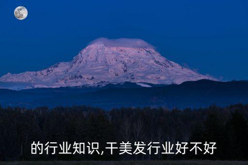 美发的行业知识,干美发行业好不好