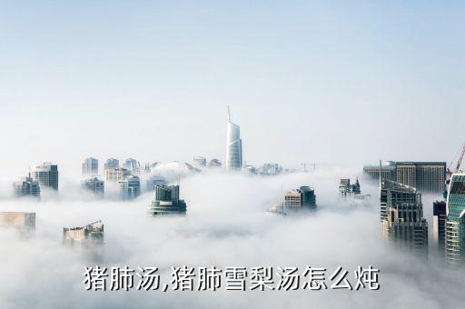 雪梨猪肺汤,猪肺雪梨汤怎么炖?