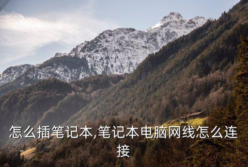 怎么插笔记本,笔记本电脑网线怎么连接