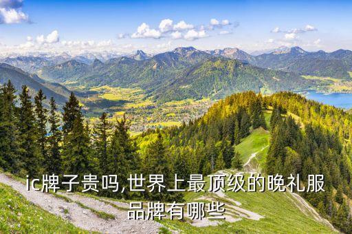 ic牌子贵吗,世界上最顶级的晚礼服品牌有哪些