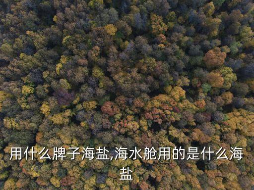 用什么牌子海盐,海水舱用的是什么海盐