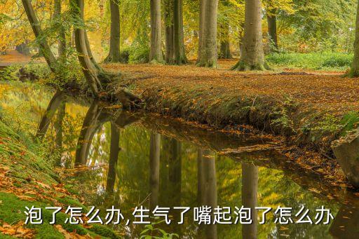 泡了怎么办,生气了嘴起泡了怎么办