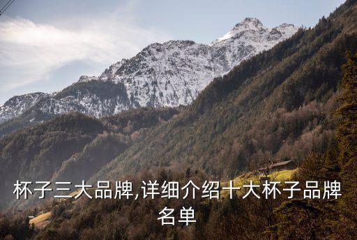 日本杯子三大品牌,详细介绍十大杯子品牌名单