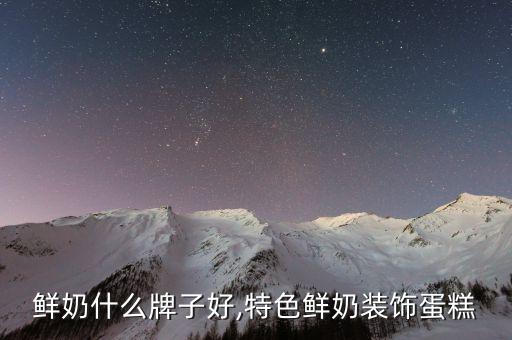 裱花鲜奶什么牌子好,特色鲜奶装饰蛋糕