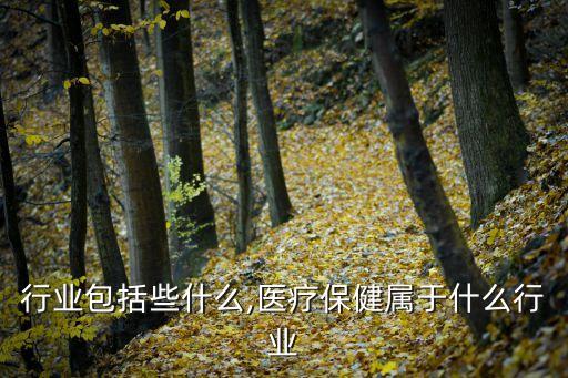 养生行业包括些什么,医疗保健属于什么行业?