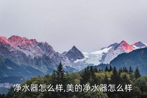 优的净水器怎么样,美的净水器怎么样?
