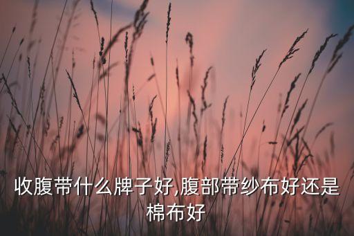 收腹带什么牌子好,腹部带纱布好还是棉布好