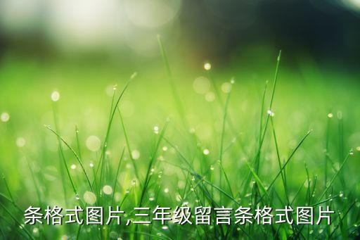 留言条格式图片,三年级留言条格式图片