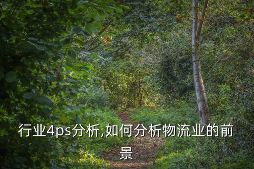 物流行业4ps分析,如何分析物流业的前景