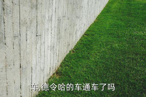 德哈车,德令哈的车通车了吗?