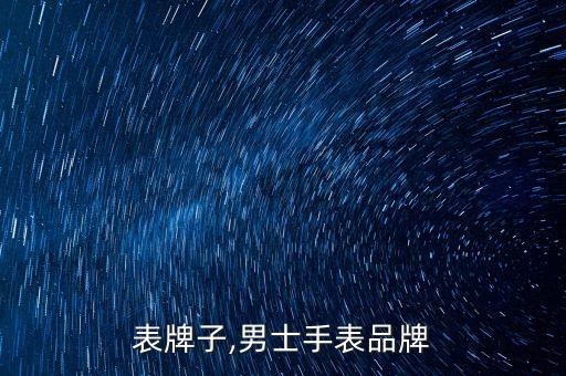 男手表牌子,男士手表品牌