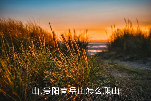 南岳山,贵阳南岳山怎么爬山?