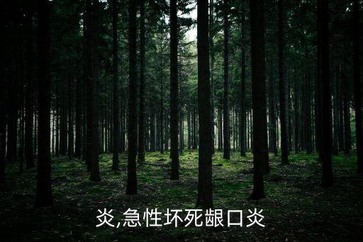 炎,急性坏死龈口炎