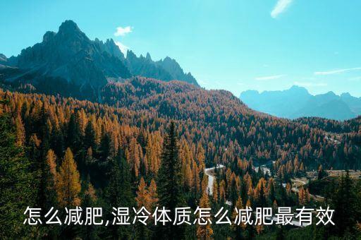 怎么减肥,湿冷体质怎么减肥最有效