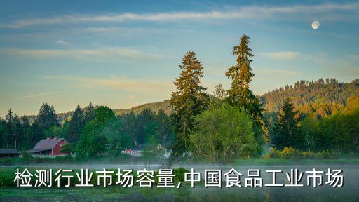 食品检测行业市场容量,中国食品工业市场