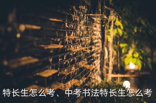 书法特长生怎么考、中考书法特长生怎么考