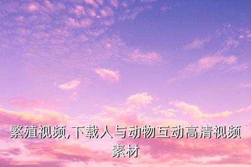 动物繁殖视频,下载人与动物互动高清视频素材