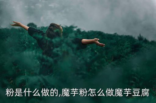 粉是什么做的,魔芋粉怎么做魔芋豆腐