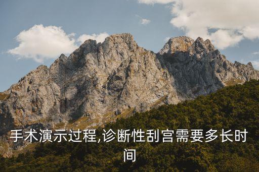 清宫手术演示过程,诊断性刮宫需要多长时间?