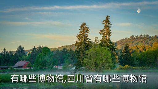 有哪些博物馆,四川省有哪些博物馆