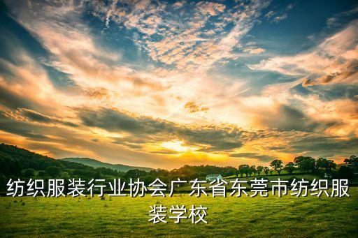 东莞纺织服装行业协会广东省东莞市纺织服装学校