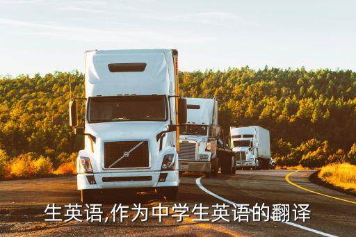 中学生英语,作为中学生英语的翻译