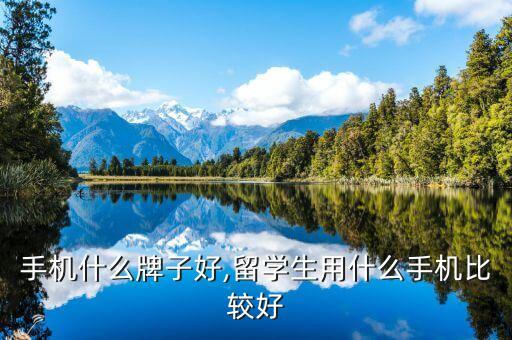 手机什么牌子好,留学生用什么手机比较好