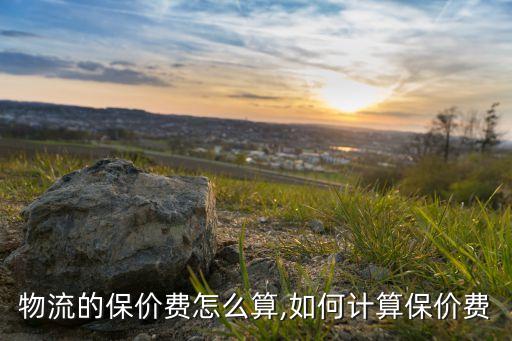 物流的保价费怎么算,如何计算保价费