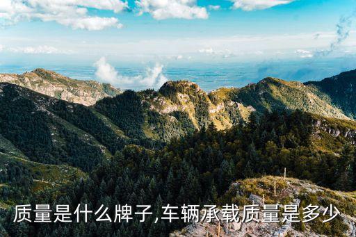 车载质量是什么牌子,车辆承载质量是多少?