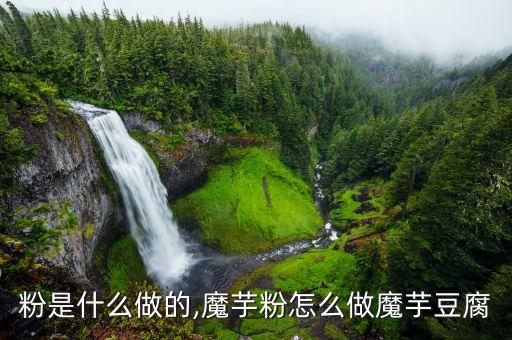 粉是什么做的,魔芋粉怎么做魔芋豆腐