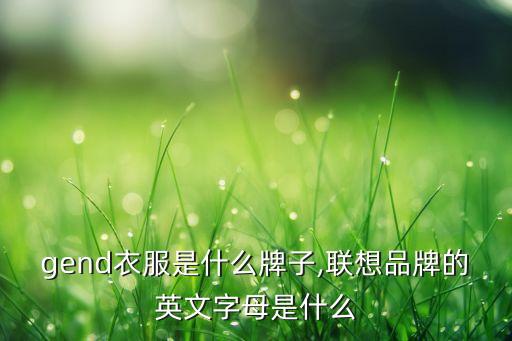 legend衣服是什么牌子,联想品牌的英文字母是什么?