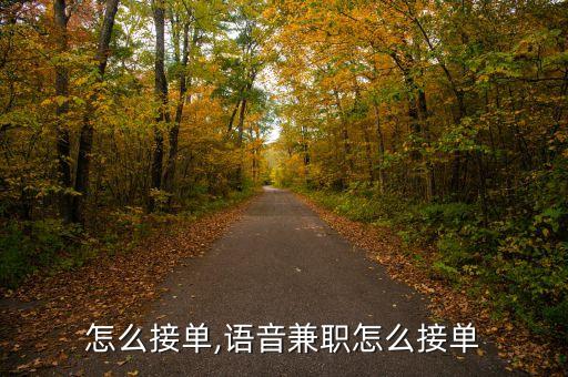 怎么接单,语音兼职怎么接单