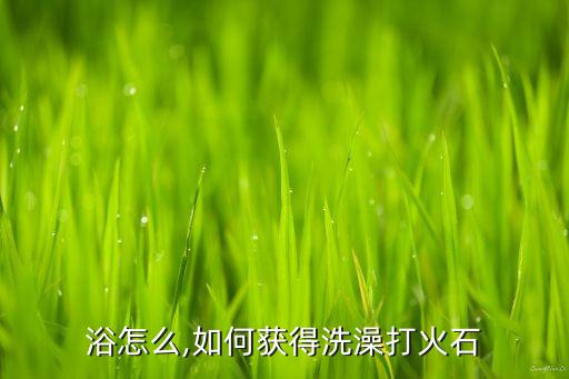 浴怎么,如何获得洗澡打火石