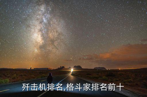 中国歼击机排名,格斗家排名前十