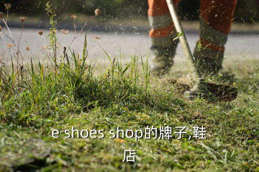 the shoes shop的牌子,鞋店